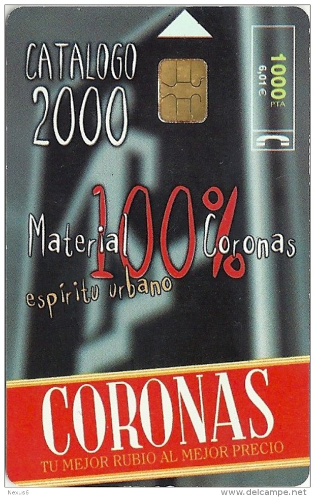 Spain - Coronas - CP-198 - 11.2000, 101.300ex, Used - Conmemorativas Y Publicitarias