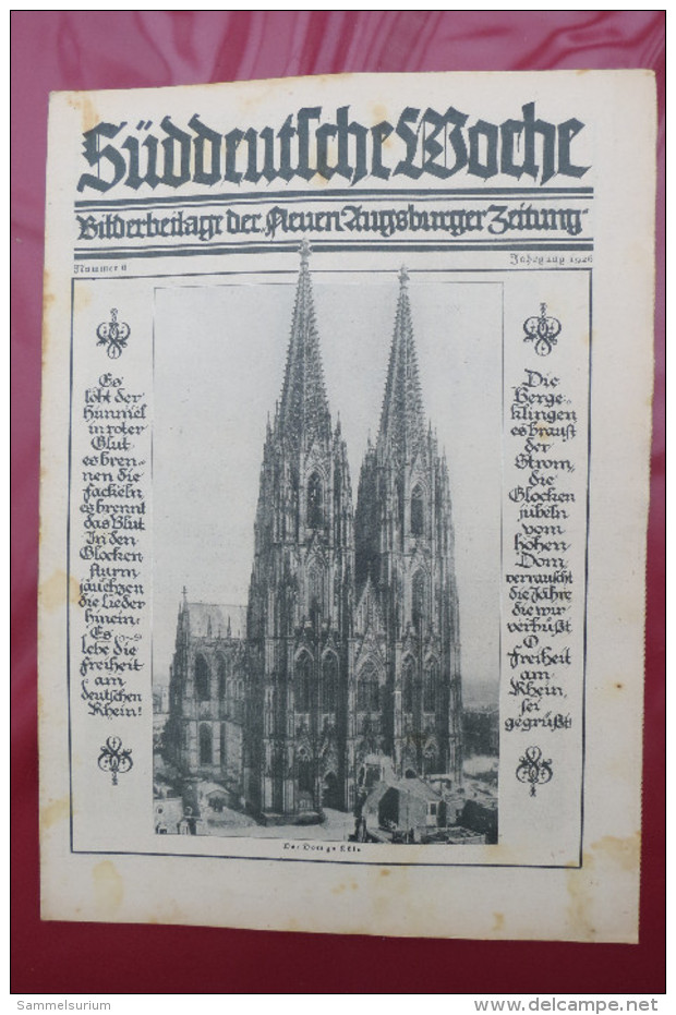 "Süddeutsche Woche" Bilderbeilage der Neuen Augsburger Zeitung, Ausgaben 1/1926 bis 53/1926