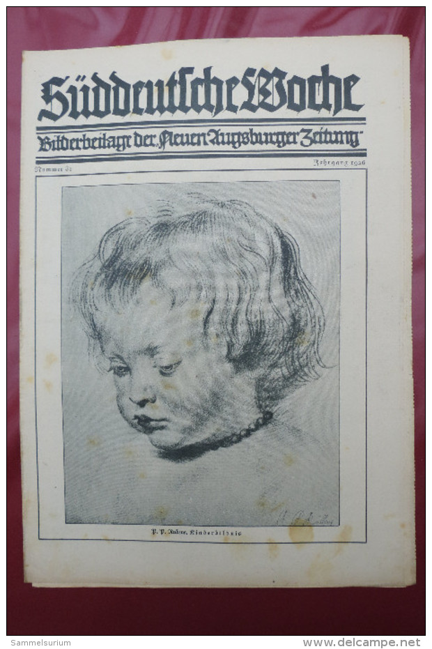 "Süddeutsche Woche" Bilderbeilage der Neuen Augsburger Zeitung, Ausgaben 1/1926 bis 53/1926