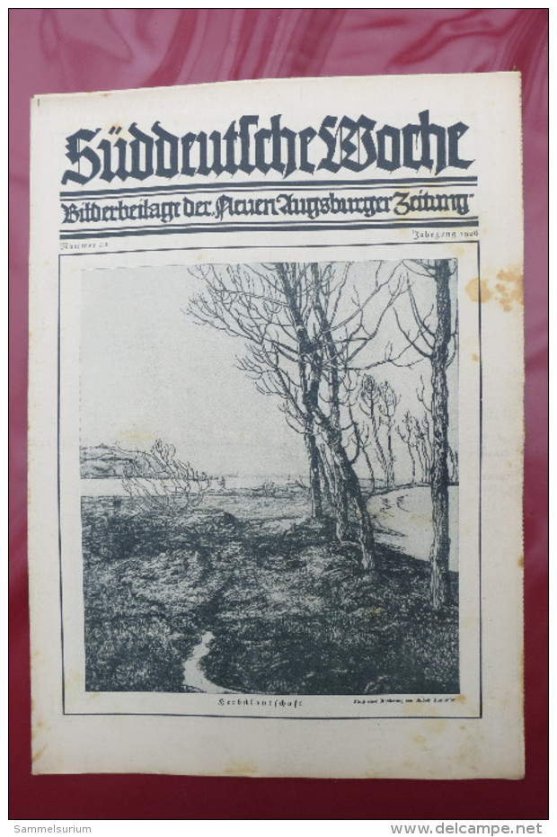 "Süddeutsche Woche" Bilderbeilage der Neuen Augsburger Zeitung, Ausgaben 1/1926 bis 53/1926