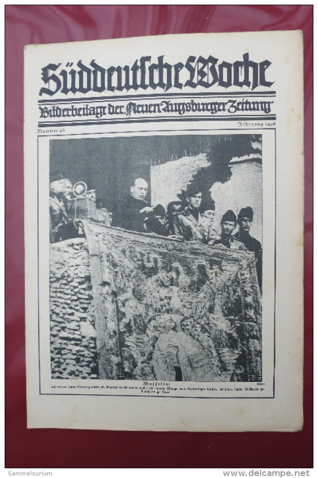 "Süddeutsche Woche" Bilderbeilage der Neuen Augsburger Zeitung, Ausgaben 1/1926 bis 53/1926