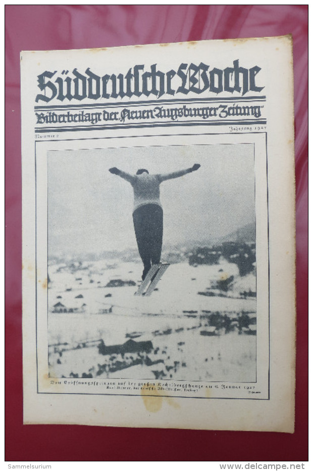 "Süddeutsche Woche" Bilderbeilage Der Neuen Augsburger Zeitung, Ausgaben 1/1927 Bis 52/1927 In Der Orig. Sammelmappe - Politik & Zeitgeschichte