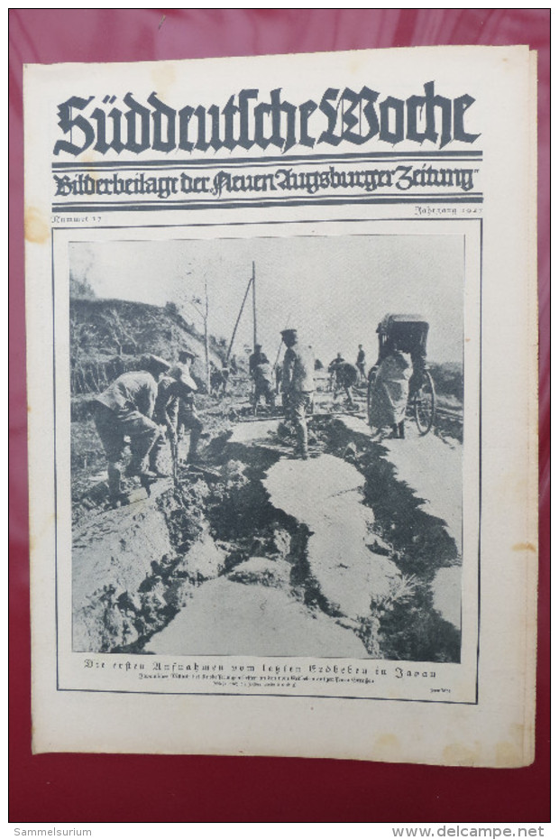 "Süddeutsche Woche" Bilderbeilage der Neuen Augsburger Zeitung, Ausgaben 1/1927 bis 52/1927 in der orig. Sammelmappe