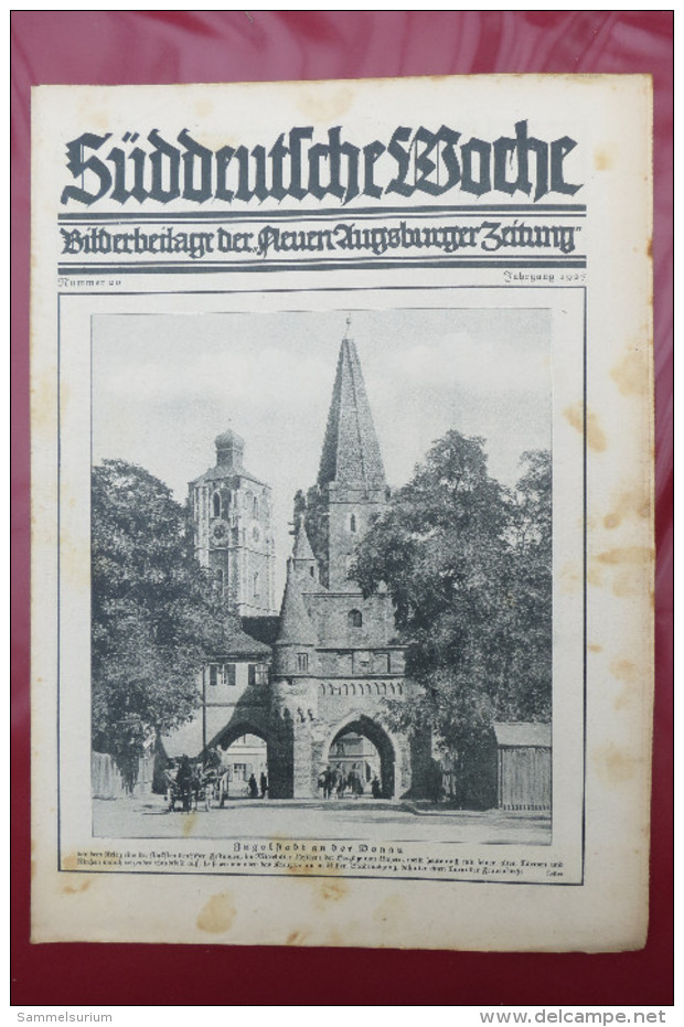 "Süddeutsche Woche" Bilderbeilage der Neuen Augsburger Zeitung, Ausgaben 1/1927 bis 52/1927 in der orig. Sammelmappe