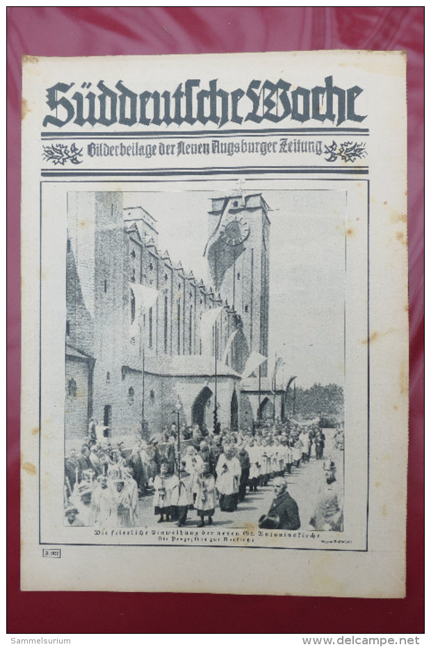 "Süddeutsche Woche" Bilderbeilage der Neuen Augsburger Zeitung, Ausgaben 1/1927 bis 52/1927 in der orig. Sammelmappe
