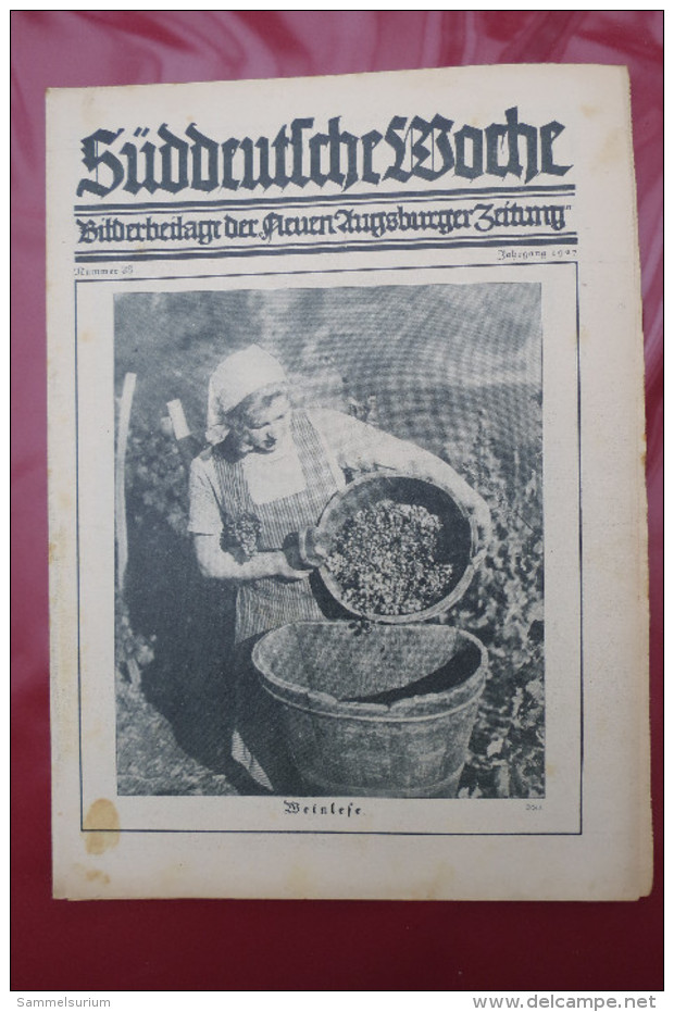 "Süddeutsche Woche" Bilderbeilage der Neuen Augsburger Zeitung, Ausgaben 1/1927 bis 52/1927 in der orig. Sammelmappe