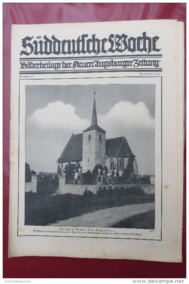 "Süddeutsche Woche" Bilderbeilage der Neuen Augsburger Zeitung, Ausgaben 1/1927 bis 52/1927 in der orig. Sammelmappe