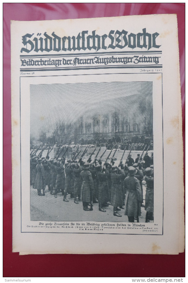 "Süddeutsche Woche" Bilderbeilage der Neuen Augsburger Zeitung, Ausgaben 1/1927 bis 52/1927 in der orig. Sammelmappe