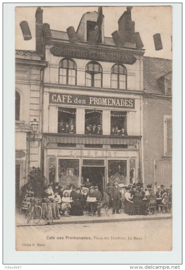 LE MANS (72) - CAFE DES PROMENADES, PLACE DES JACOBINS - Le Mans