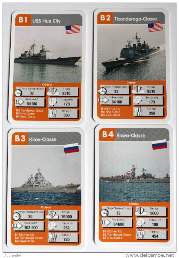 Jeu 33 Cartes MARINE USS Entreprise HMS La Fayette Navires De Guerre - Schiffe