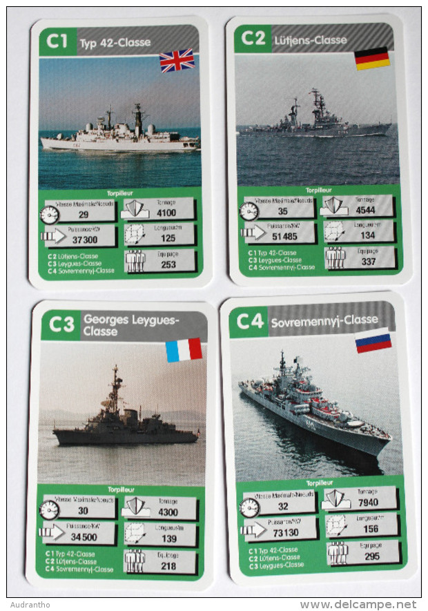 Jeu 33 Cartes MARINE USS Entreprise HMS La Fayette Navires De Guerre - Schiffe