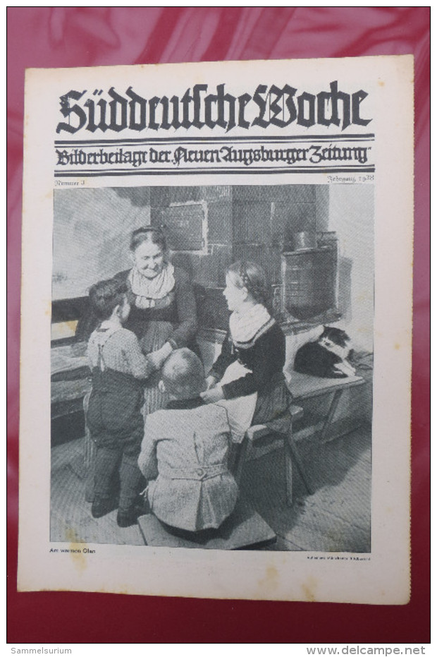 "Süddeutsche Woche" Bilderbeilage Der Neuen Augsburger Zeitung, Ausgaben 1/1938 Bis 52/1938 In Der Orig. Sammelmappe - Política Contemporánea