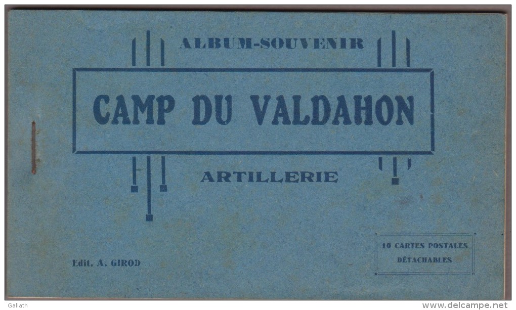 25-CAMP DU VALDAHON-Artillerie - Carnet 10 Cartes.... - Other & Unclassified