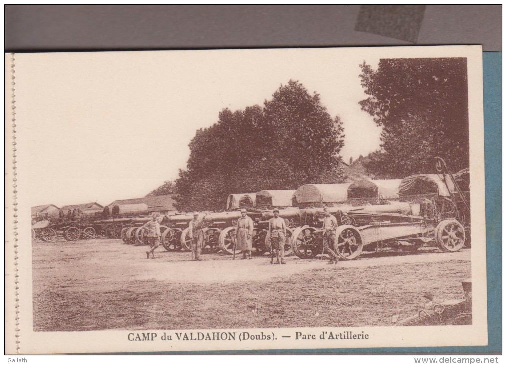 25-CAMP DU VALDAHON-Artillerie - Carnet 10 Cartes....