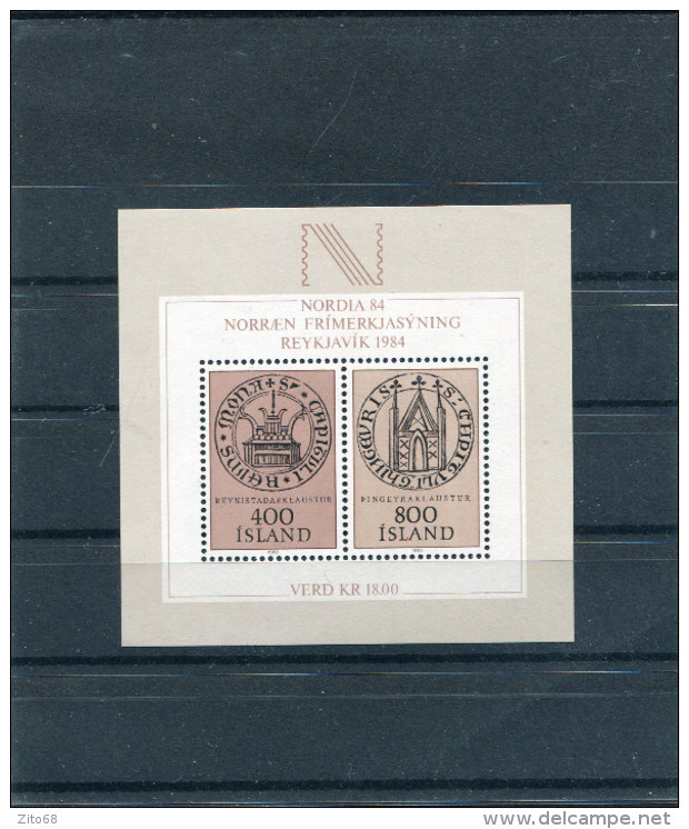 ISLANDE 1984 Y&T Bl 4** - Blocs-feuillets