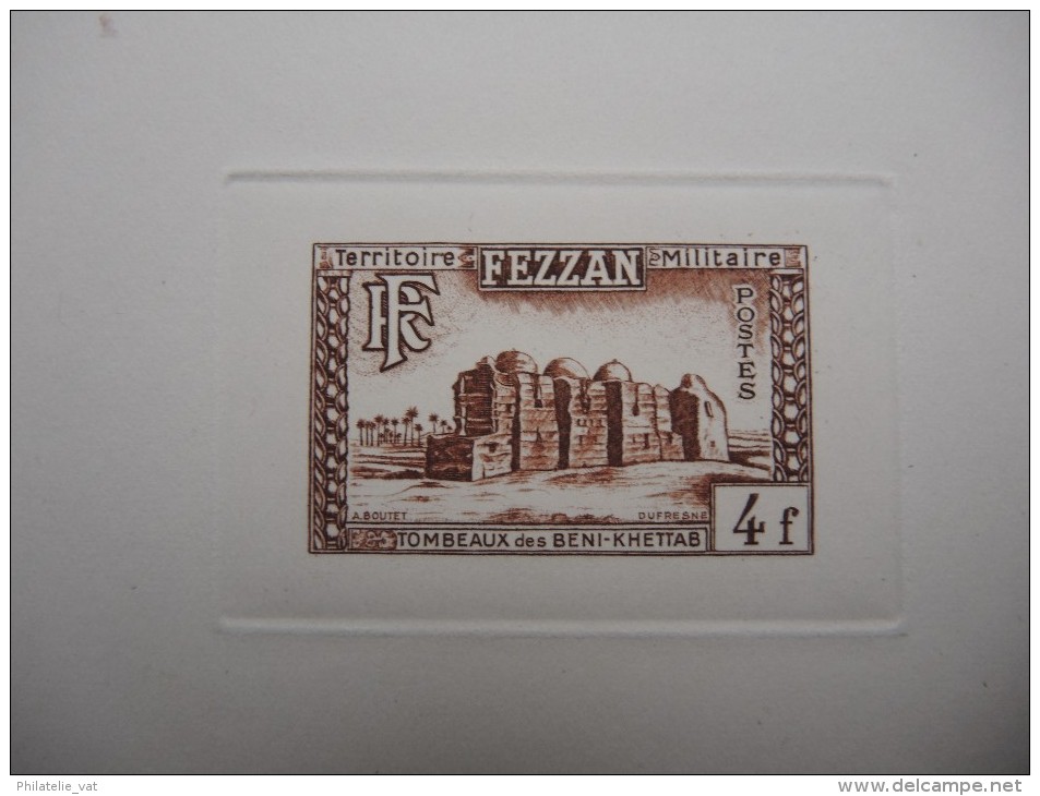 FEZZAN  - Lot de 11 épreuves de luxe du n° 43 au n° 53 – Pas courant - A voir – Lot n° 16484