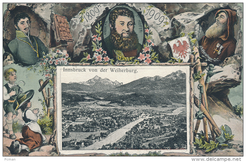 JAHRHUNDERT IN INNSBRUCK,  1809-1909 - Innsbruck Von Der Weiherburg. No. 2145, Von HRM, Excellent - Innsbruck