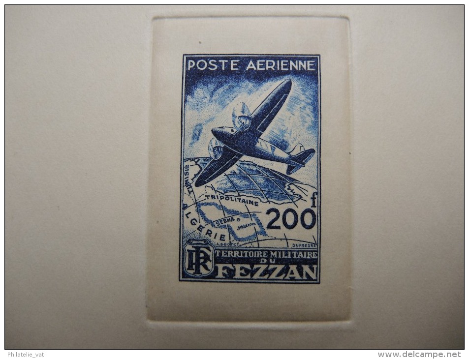 FEZZAN  - Rare Lot De 2 épreuves De Luxe PA - N° 4 Et N° 5 – A Voir – Lot N° 16485 - Lettres & Documents