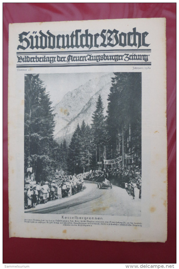 "Süddeutsche Woche" Bilderbeilage der Neuen Augsburger Zeitung, Ausgaben 1/1932 bis 53/1932 in der orig. Sammelmappe