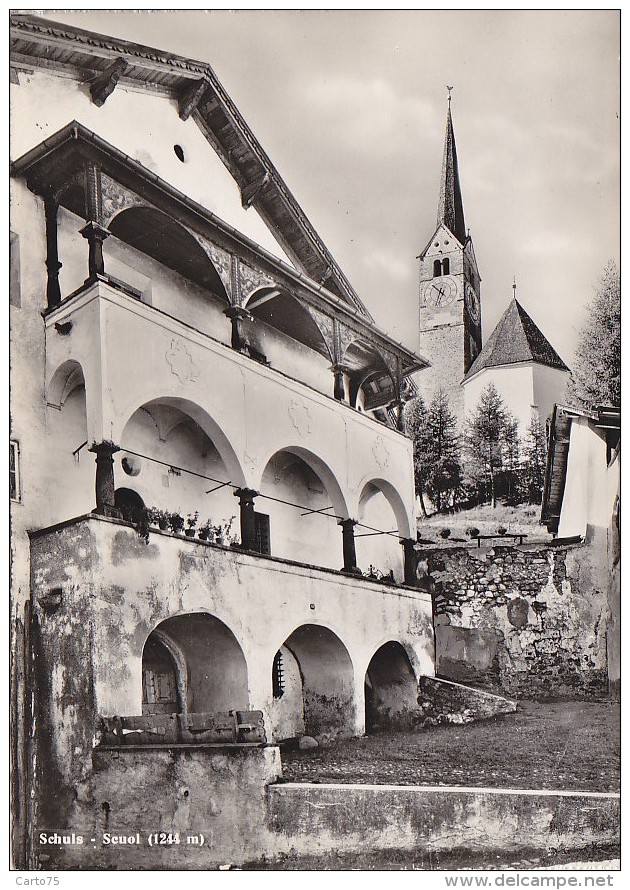 Suisse - Schuls - Scuols - Maison Eglise - Scuol