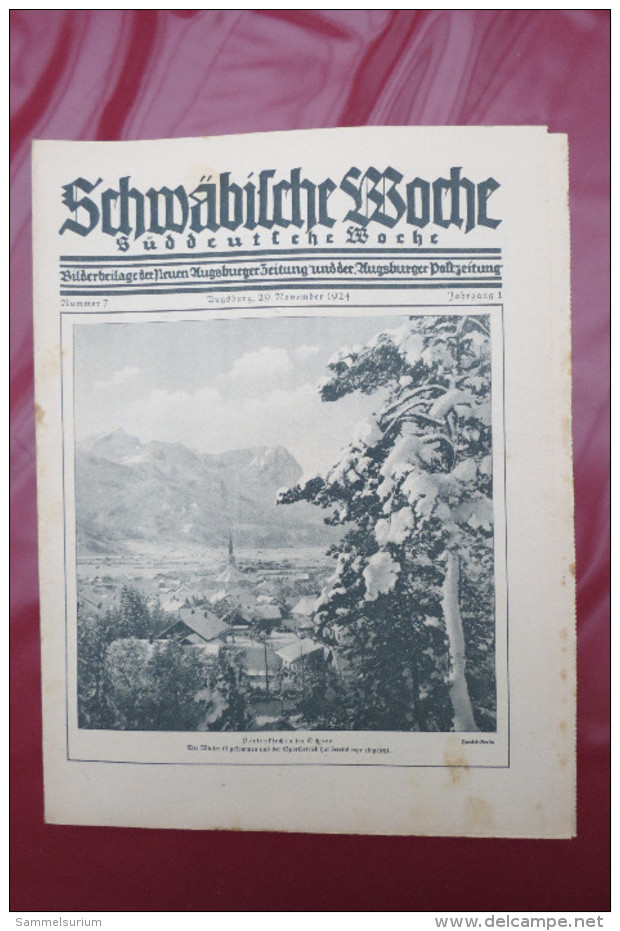"Schwäbische Woche/Süddeutsche Woche" Bilderbeilage der Neuen Augsburger Zeitung und Postzeitung, Ausgaben 1-11/12/1924