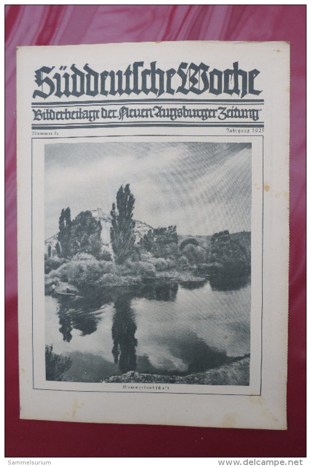 "Süddeutsche Woche" Bilderbeilage der Neuen Augsburger Zeitung, Ausgaben 1/1925 - 52/1925