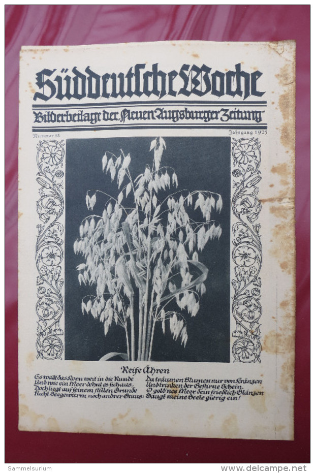 "Süddeutsche Woche" Bilderbeilage der Neuen Augsburger Zeitung, Ausgaben 1/1925 - 52/1925