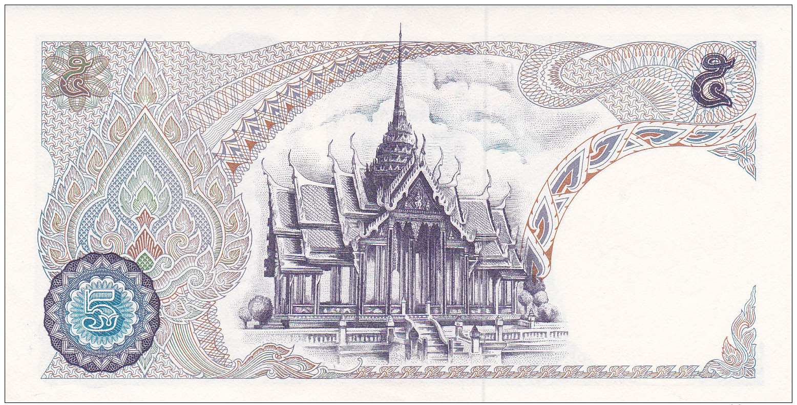 THAILANDE - BILLET NEUF DE 5 BAHT - 1969 - Thaïlande