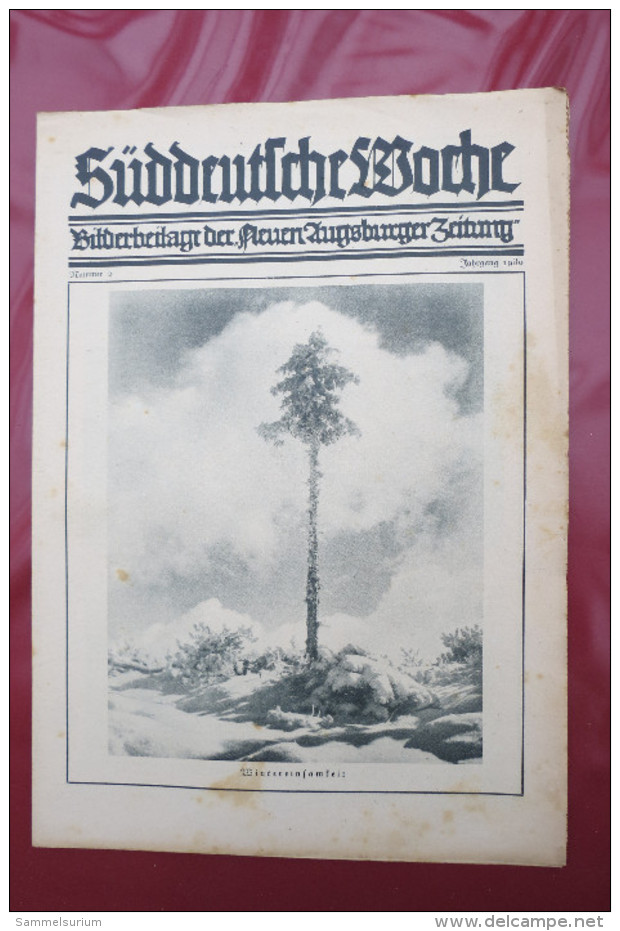 "Süddeutsche Woche" Bilderbeilage Der Neuen Augsburger Zeitung, Ausgaben 2/1930 - 52/1930, In Der Orig. Sammelmappe - Contemporary Politics