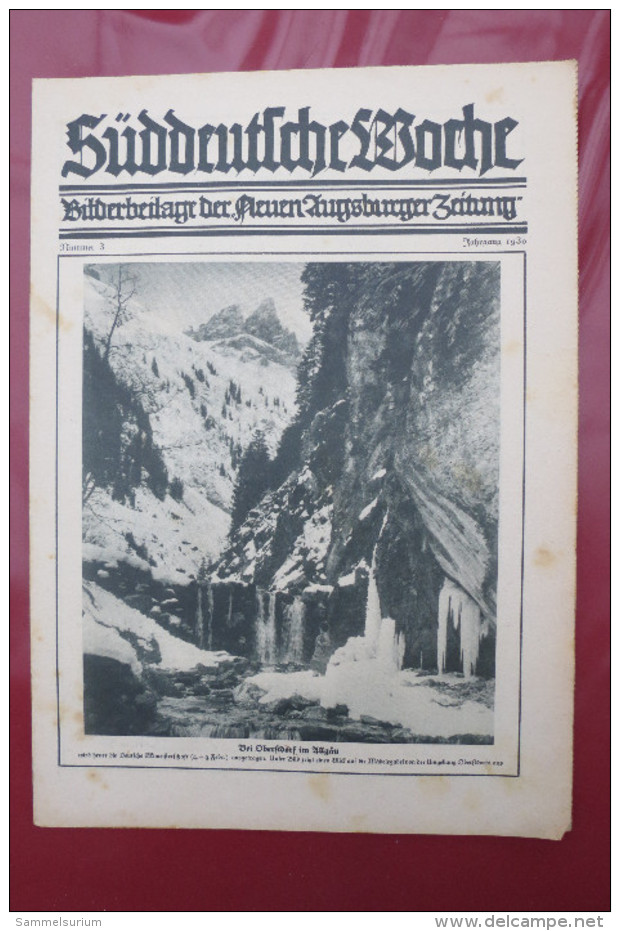 "Süddeutsche Woche" Bilderbeilage Der Neuen Augsburger Zeitung, Ausgaben 2/1930 - 52/1930, In Der Orig. Sammelmappe - Contemporary Politics