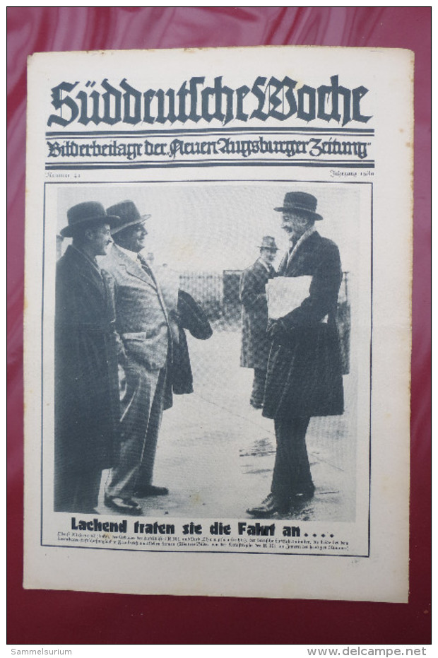 "Süddeutsche Woche" Bilderbeilage der Neuen Augsburger Zeitung, Ausgaben 2/1930 - 52/1930, in der orig. Sammelmappe