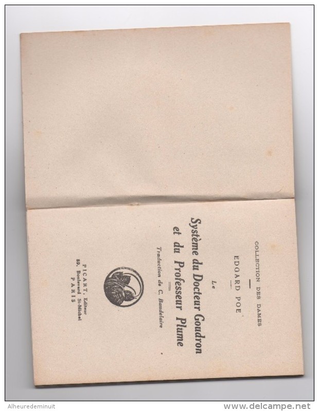 Livre"Edgar POE"le Système Du Docteur Goudron Et Du Professeur Plume"collection Des Dames"traduction C.Baudelaire" - Autres & Non Classés