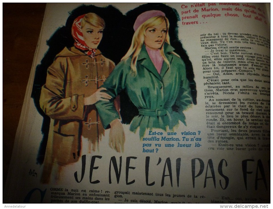 1960 LINE :Etiennette Maillard au temps des "JACQUES";Une histoire avec dessin d'ASLAN; Kim Novac et Tyrone Power; etc