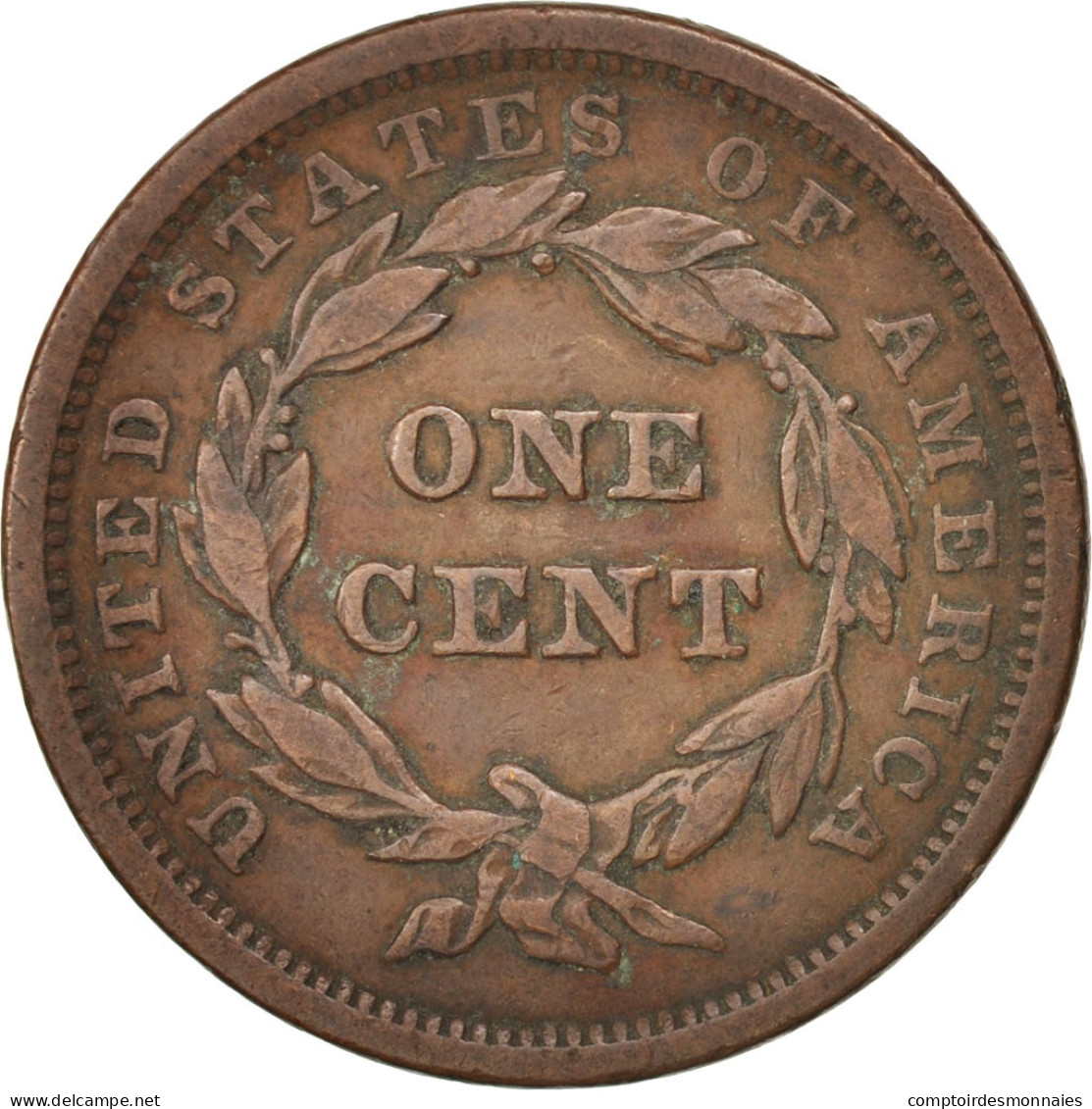 Monnaie, États-Unis, Braided Hair Cent, Cent, 1842, U.S. Mint, Philadelphie - 1840-1857: Braided Hair (Capelli Intrecciati)