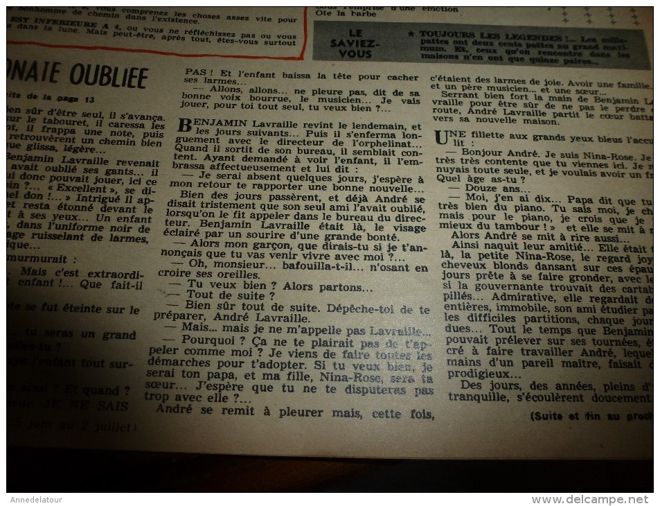 1960 LINE :Haïti; Corneille avait raison LA VALEUR N'ATTEND PAS LE NOMBRE DES ANNEES;Un pauvre chien; May Britt ; etc