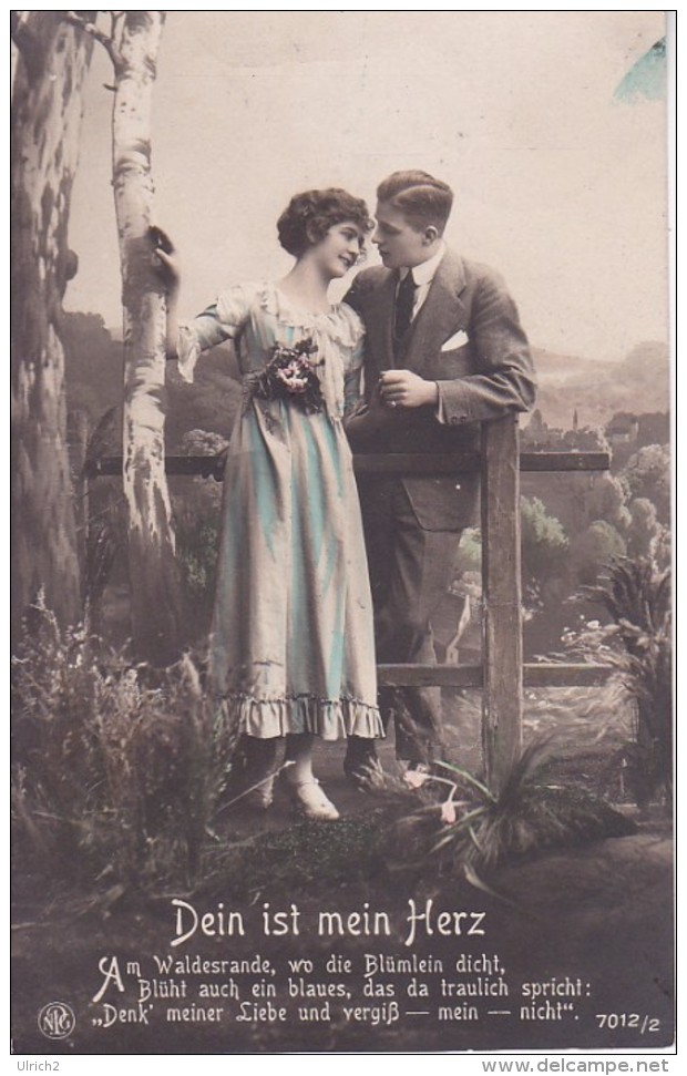 AK Liebespaar - Dein Ist Mein Herz - Ca. 1910/20 (23408) - Paare