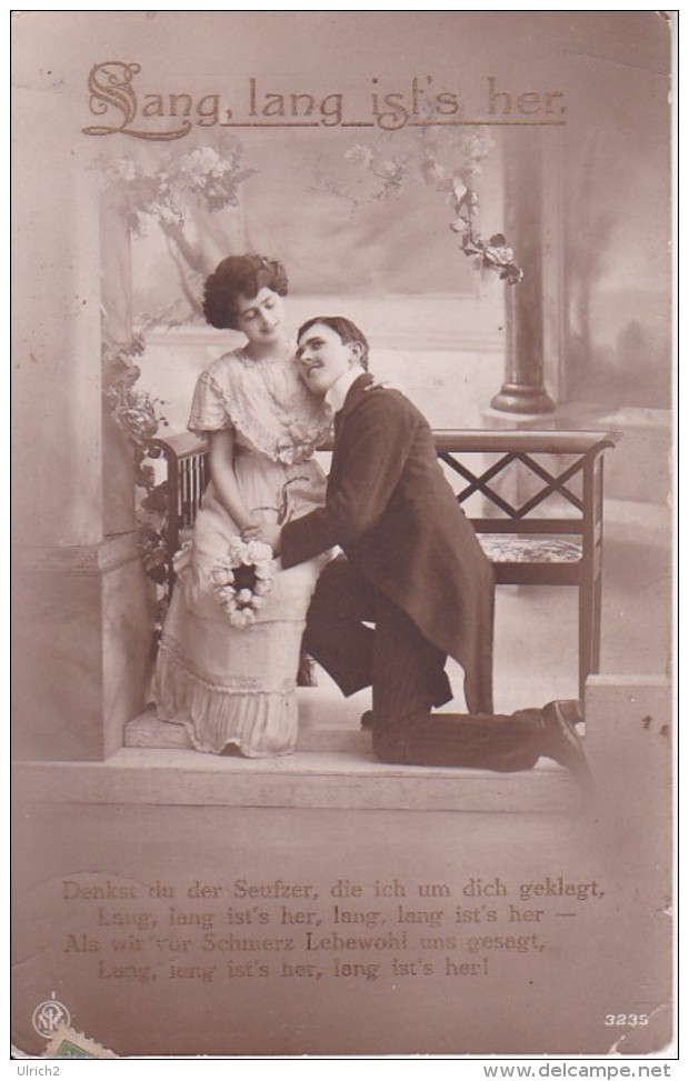 AK Liebespaar - Lang, Lang Ist's Her! - 1916 (23412) - Paare