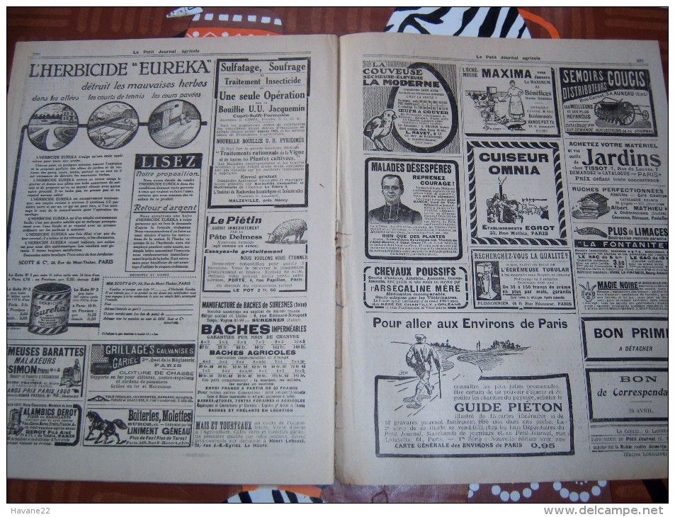 LE PETIT JOURNAL AGRICOLE 26/04/1914 AVEC PUB Chou De Bruxelles 16 PAGES Manque 1 Feuille - 1900 - 1949