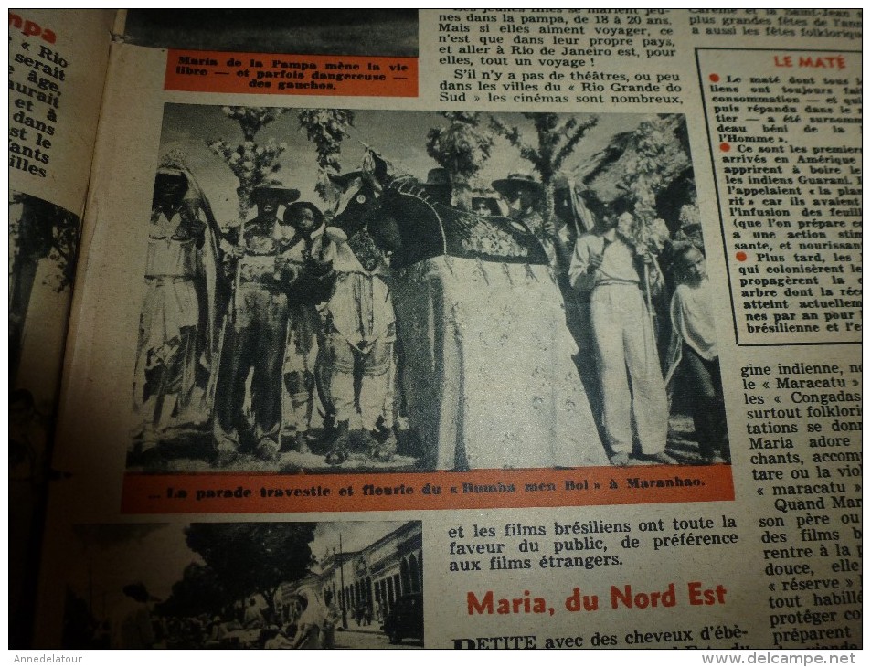 1960 LINE : Maranhao (Brésil); Fragonard et Marguerite Gérard à Grasse (peinture et parfum) ; Anthony Perkins