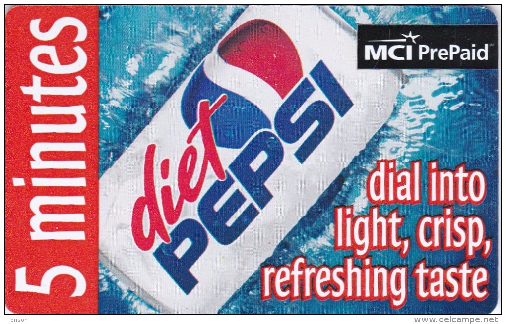 United States, USA-MCI-019, 5 Minuttes, Promotional Free Cards, Diet Pepsi, 2 Scans. - [3] Magnetkarten