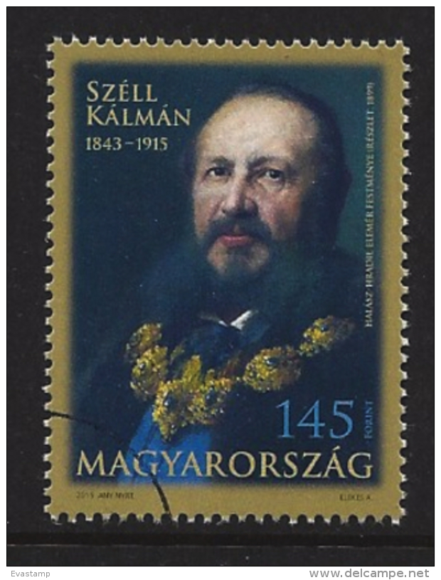 HUNGARY - 2015. SPECIMEN - Kálmán Széll, Hungarian Politician /Minister Of Finance And Prime Minister - Used Stamps