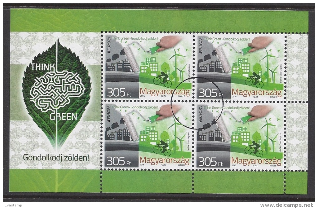 HUNGARY - 2016. SPECIMEN S/S -  EUROPA - Think Green - Gebruikt