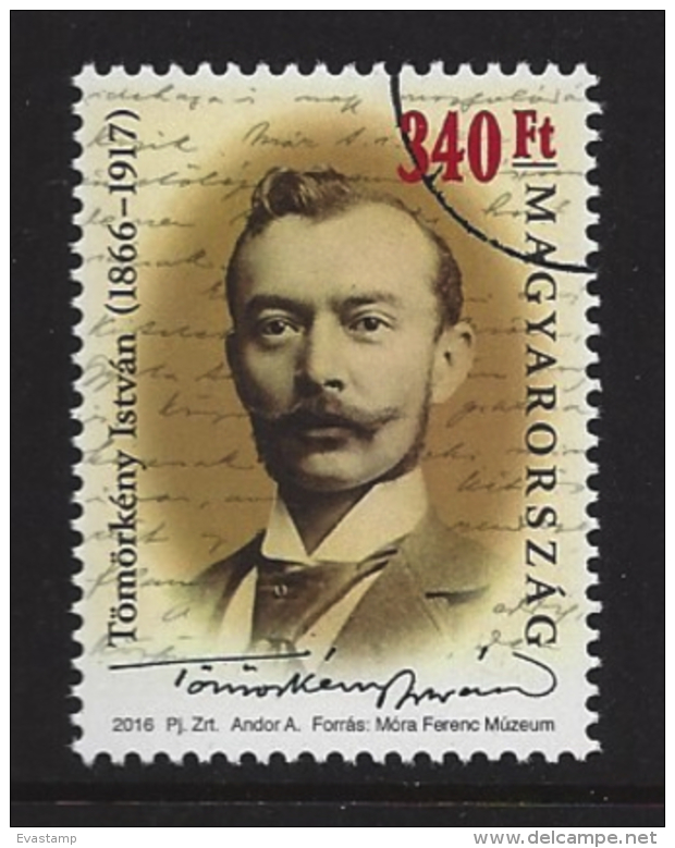HUNGARY - 2016.SPECIMEN -  István Tömörkény, Writer, Journalist And Ethnographer, Was Born 150 Years Ago - Gebruikt