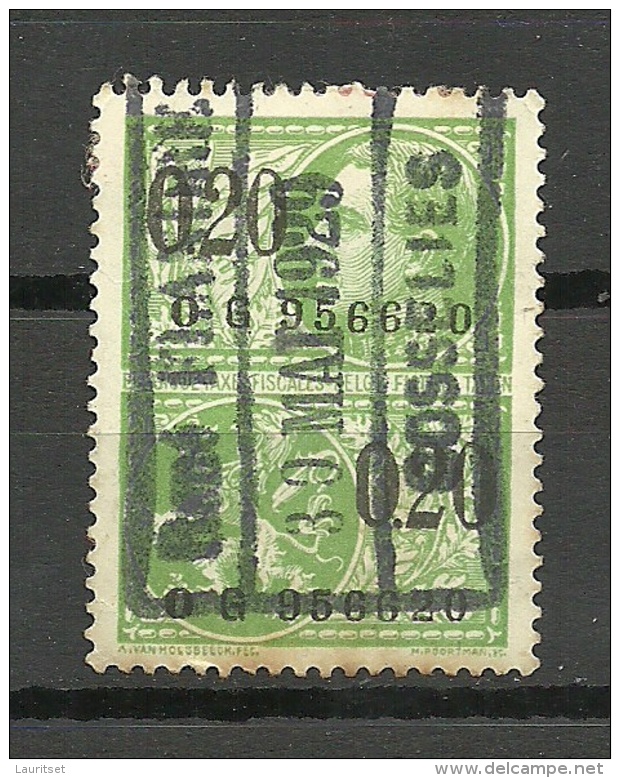 BELGIEN Belgium O 1929 Revenue Fiscal Tax Steuermarke - Timbres