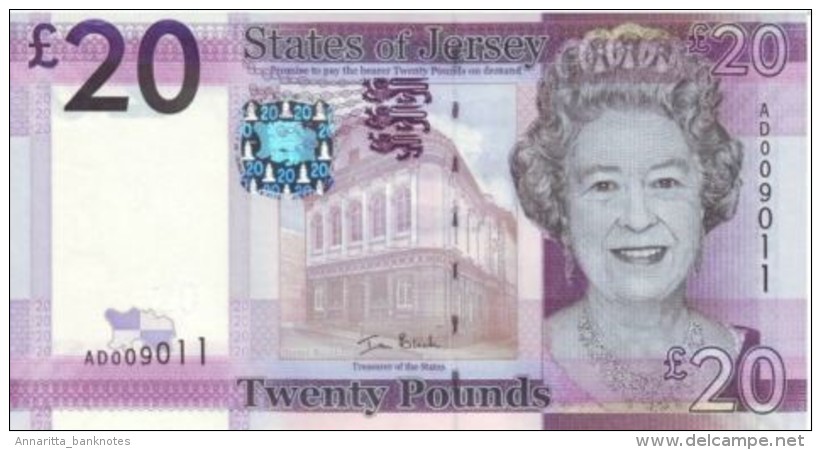 JERSEY 20 POUNDS ND (2010) P-35 UNC  [ JE130a ] - Jersey