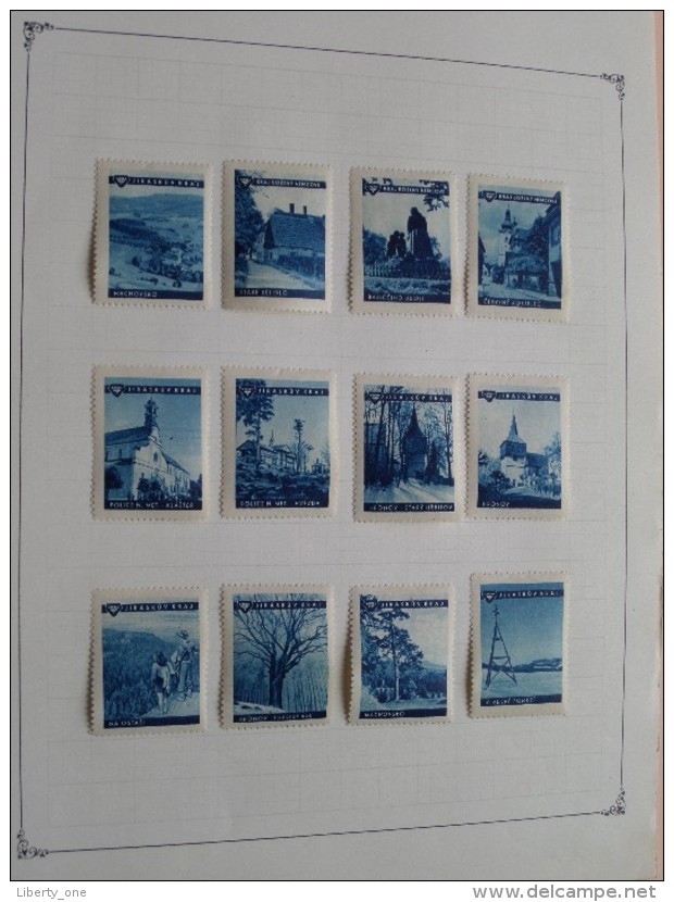 JIRASKUV KRAJ ............... / 12 Sluitzegels Timbres-Vignettes Picture Stamps Verschlussmarken : Zie Foto !! - Autres & Non Classés