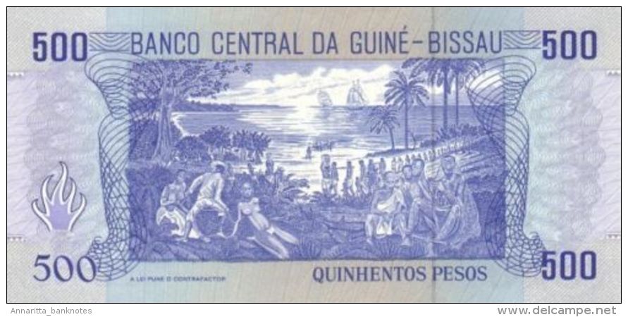 GUINEA BISSAU 500 PESOS 1990 P-12 UNC [GW203a] - Guinea-Bissau
