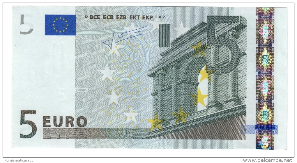 Slovacchia  5 €  Trichet E E010B5 Circulated Cod.€.106 - 5 Euro