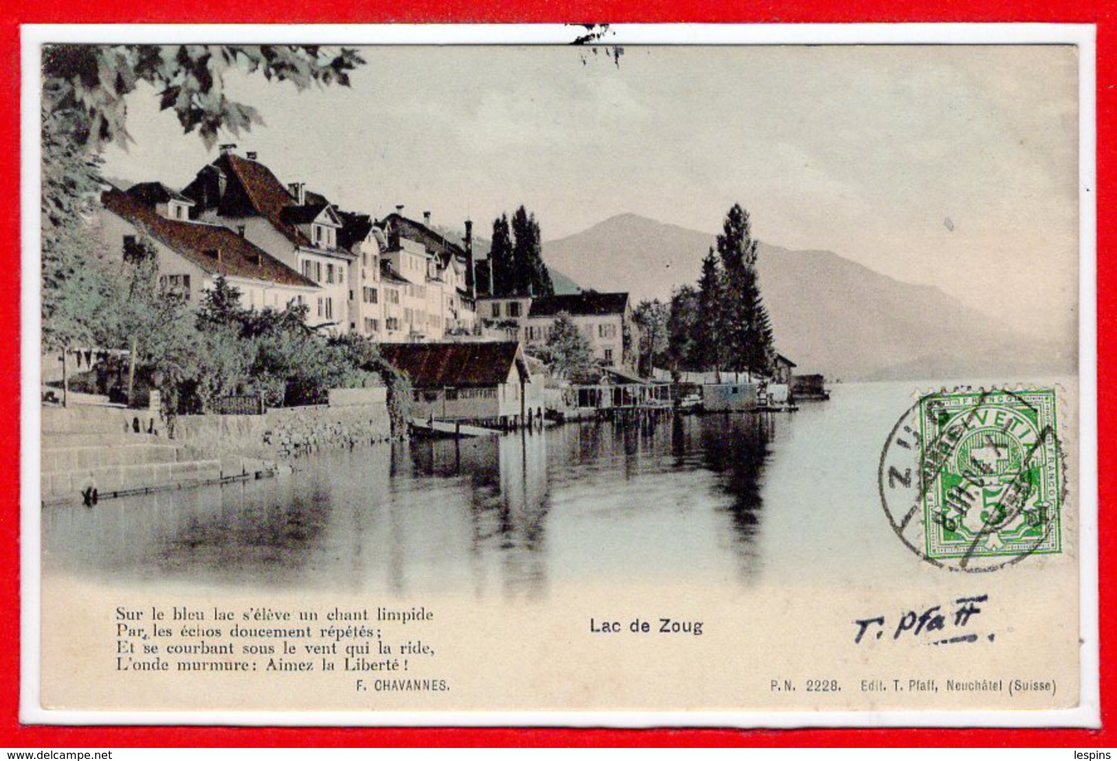 SUISSE - Lac De ZOUG - Zoug