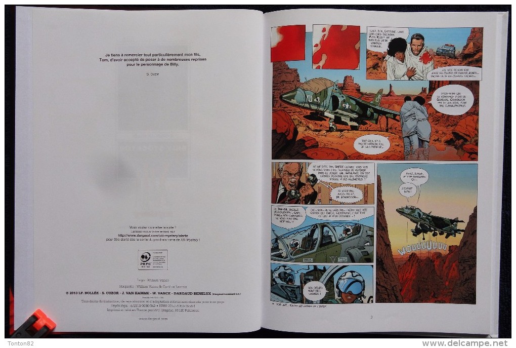 S. Cuzor / LF. Bollée - XIII - N° 6 - Mystery - Billy Stockton - Dargaud - ( E.O. 2013 ) . - XIII